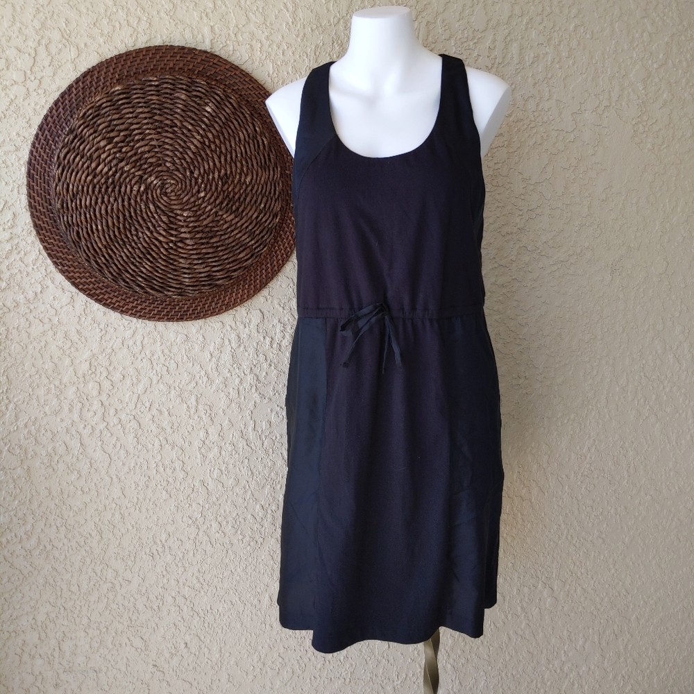 J crew black hideaway dress nwt